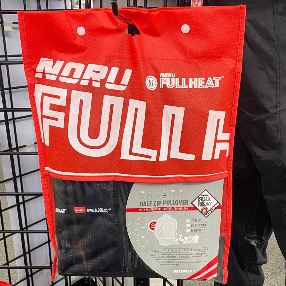 NORU Fullheat Black Half Zip Pullover